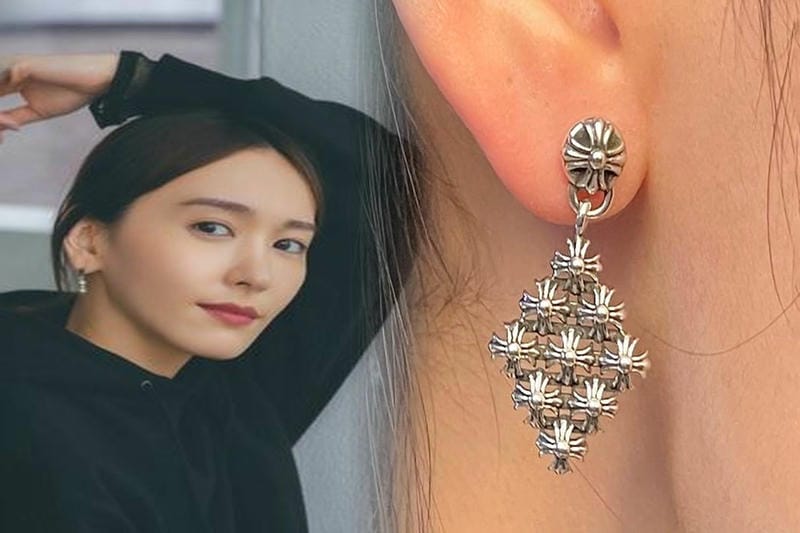安全 ピン ピアス クロム ハーツ