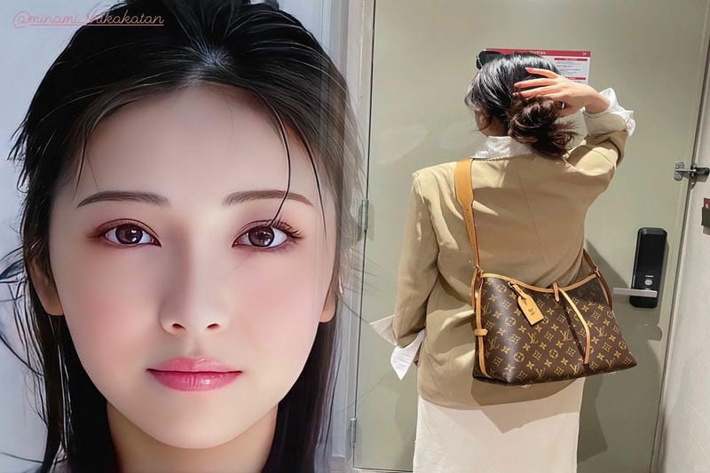 ヴィトン モノグラム 赤 バッグ