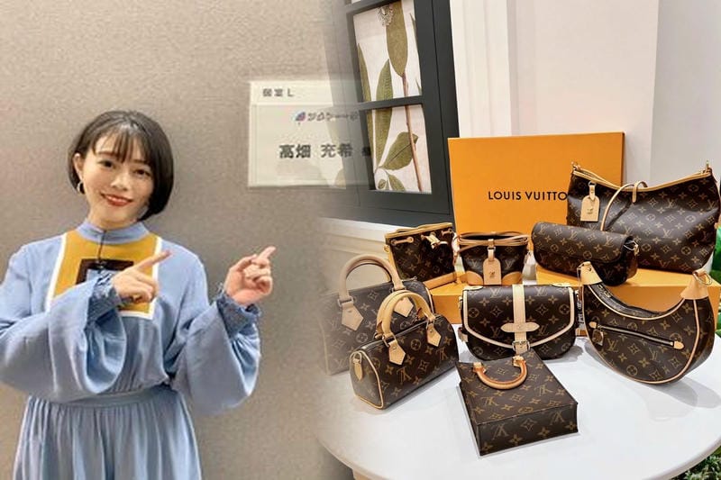 TH0040のルイ・ヴィトンバッグでクラシカルな装いを