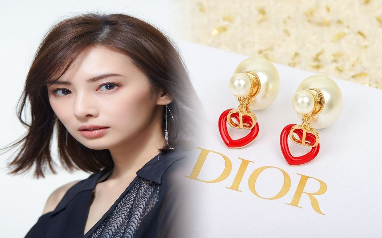 dior フープ ピアス