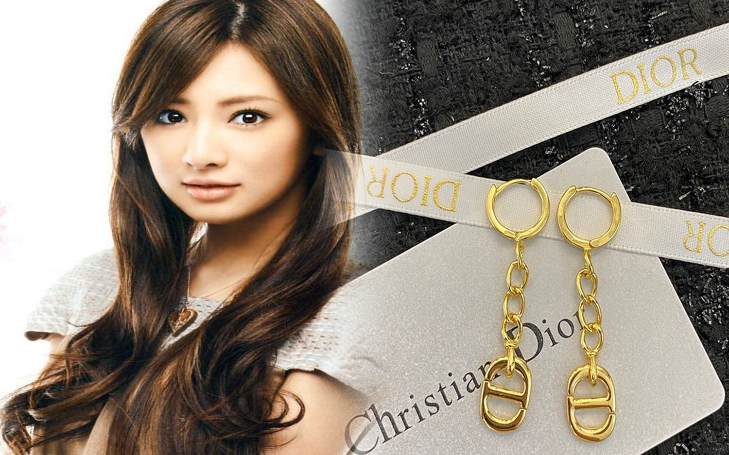 dior ハート ピアス