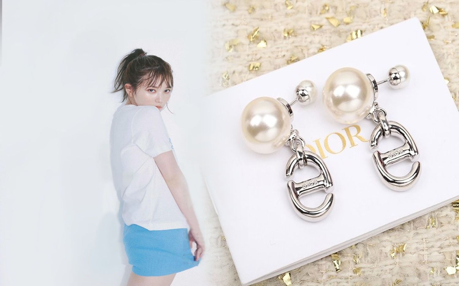 dior ハート ピアス