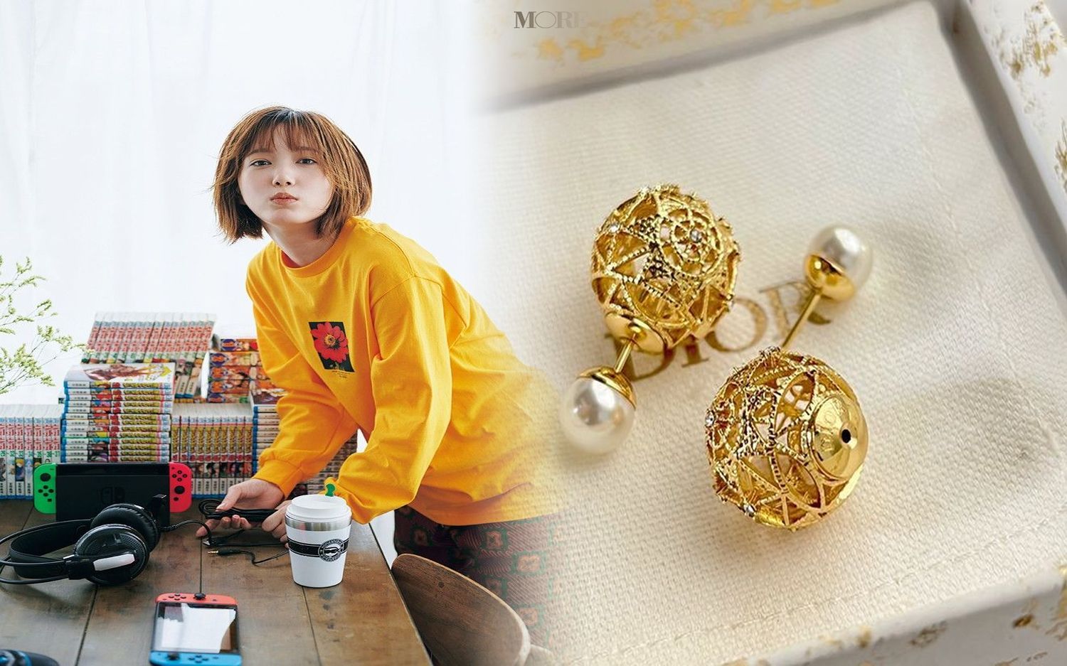 dior ハート ピアス