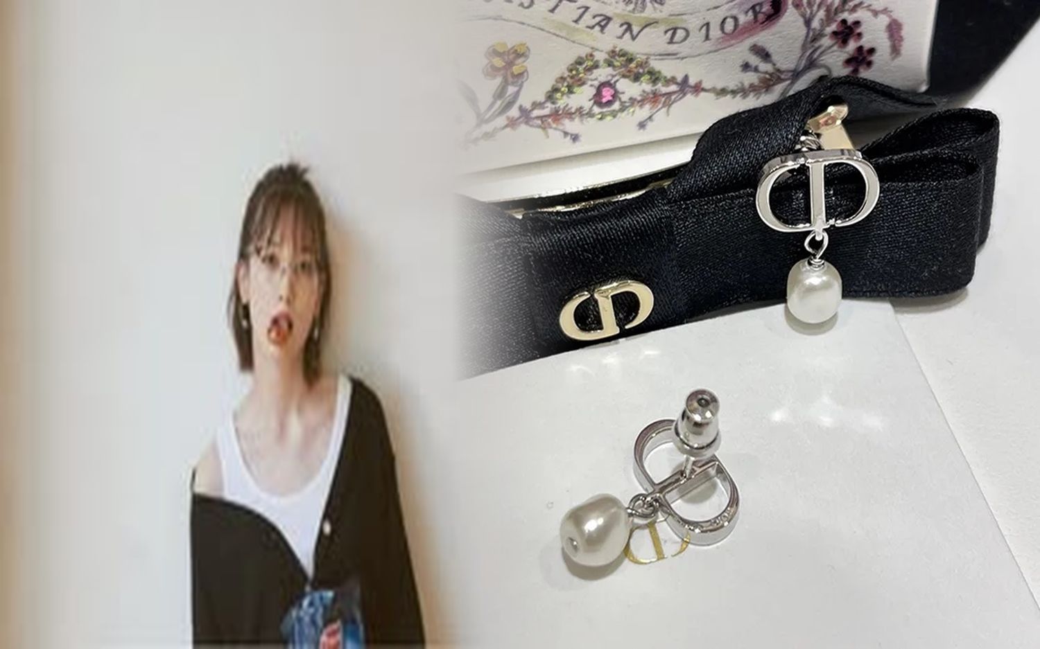 ピアス dior