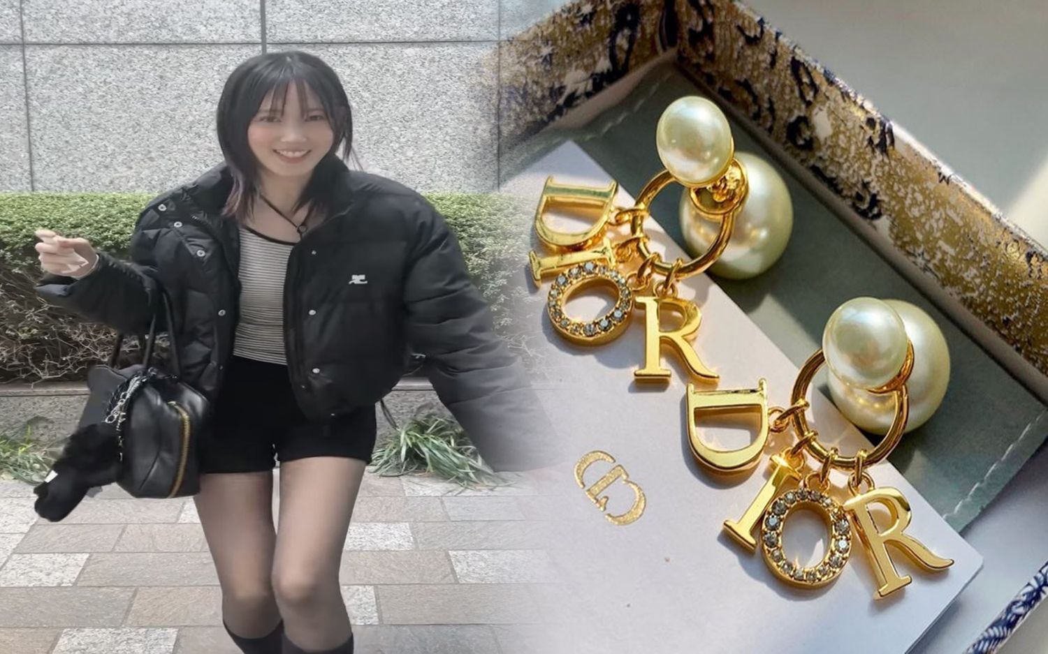 dior ピアス 星