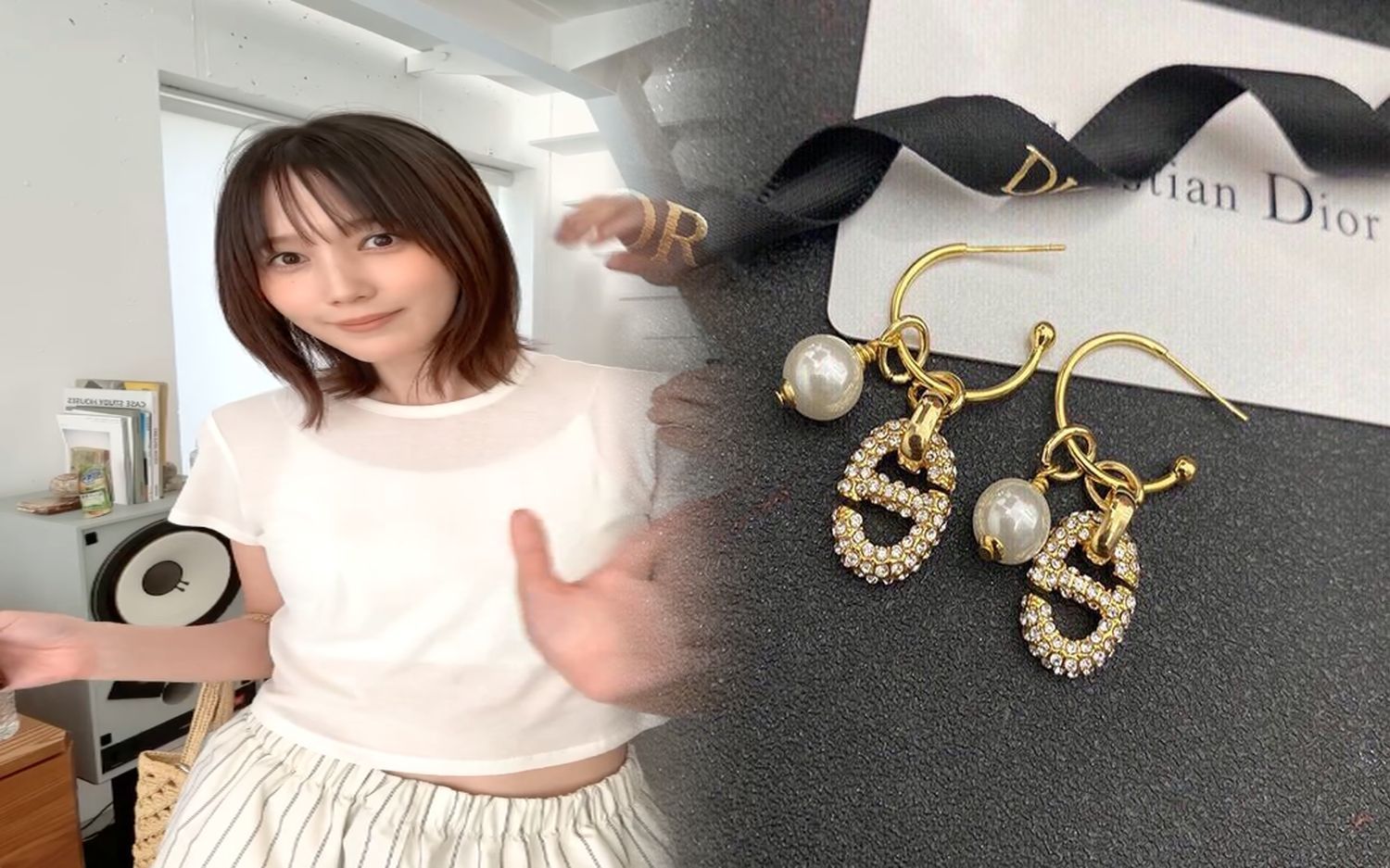 ピアス dior