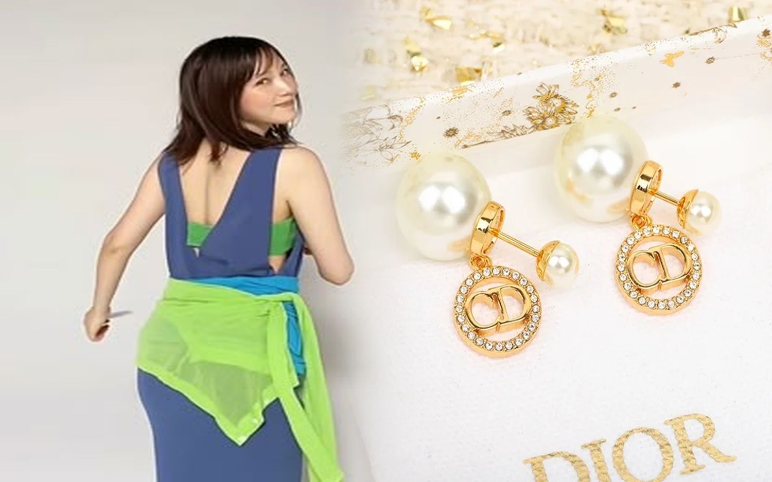 dior ハート ピアス