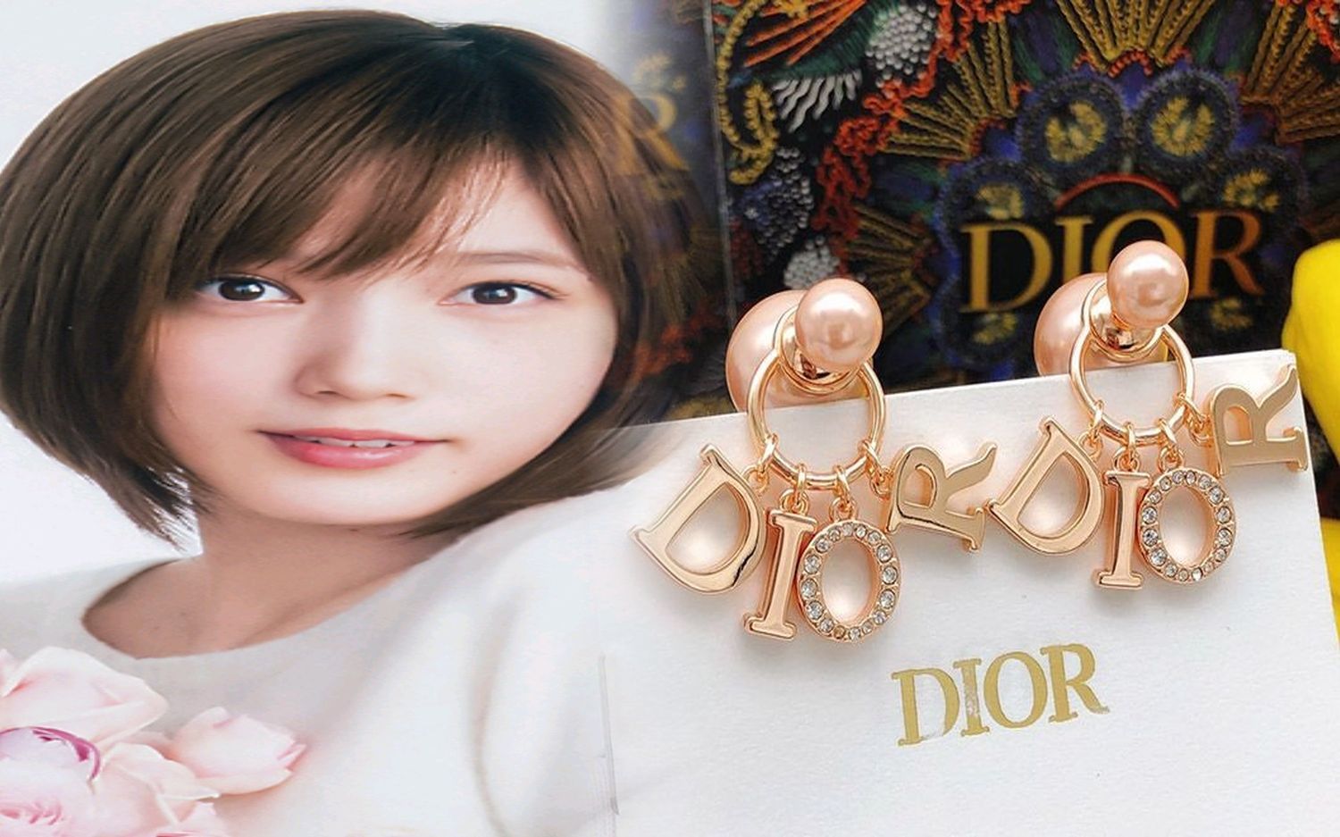 dior ピアス パール