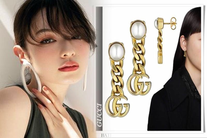 グッチ ピアス 蜂