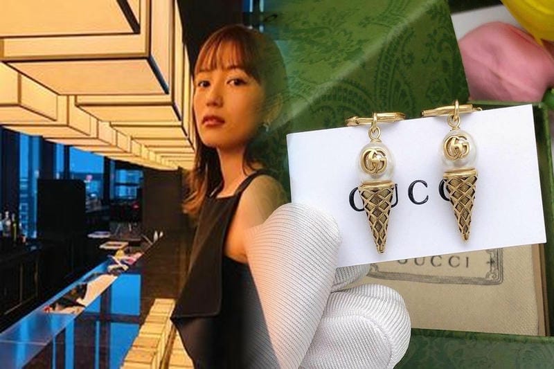 グッチ ピアス ゴールド