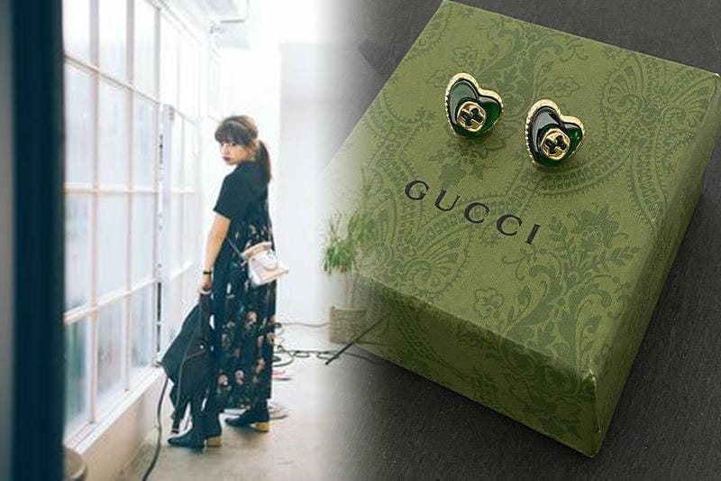 グッチ ピアス 18k