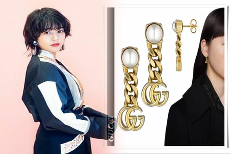 グッチ ピアス ゴールド