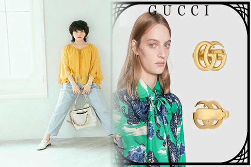 gucci インター ロッキング ピアス