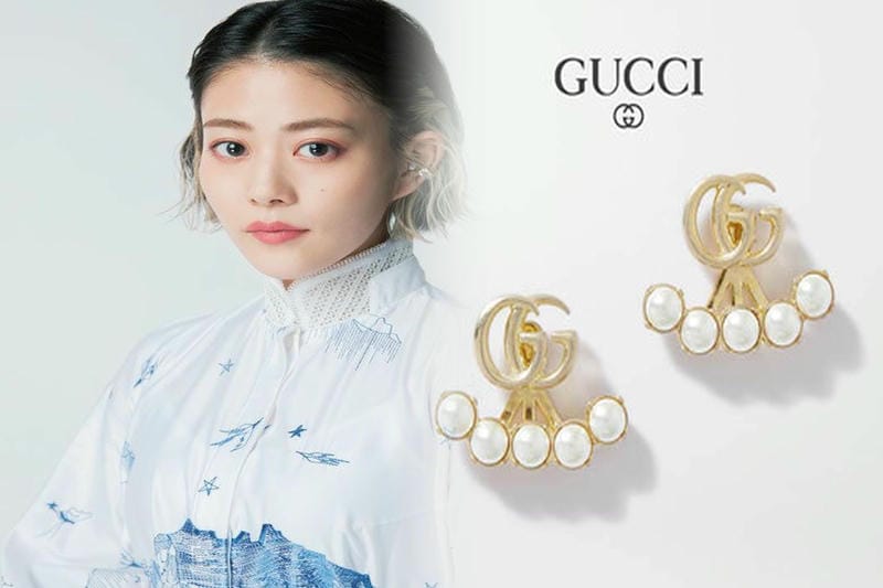 グッチ ピアス 蜂