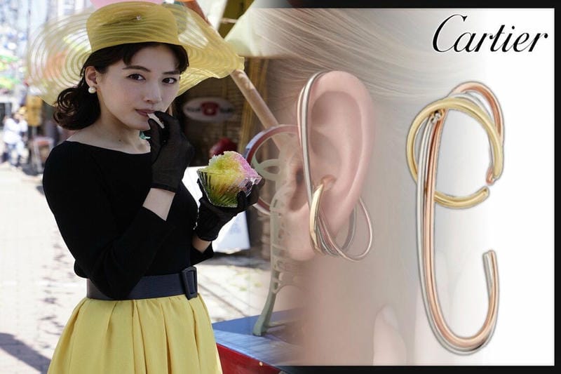 カルティエ ピアス 片耳