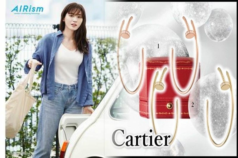カルティエ c ハート ピアス