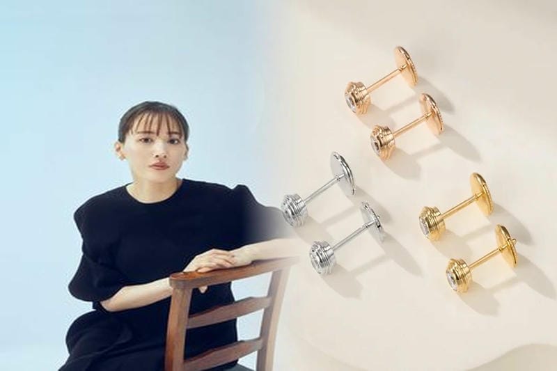 カルティエ トリニティ ピアス 中古