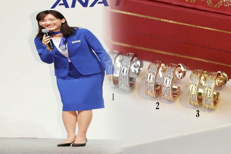 カルティエ ダイヤ ピアス 一 粒