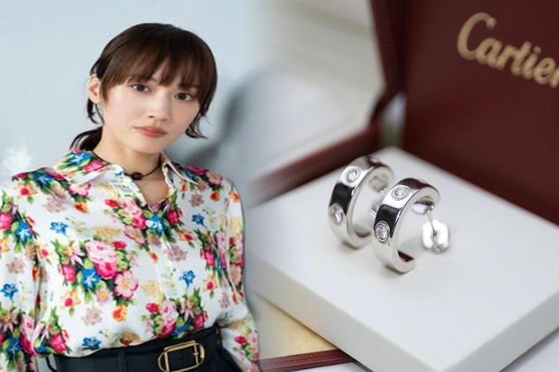 カルティエ トリニティ ピアス 中古