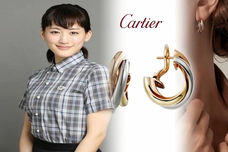 カルティエ ダイヤ ピアス 一 粒