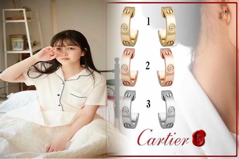 カルティエ 一 粒 ダイヤ ピアス