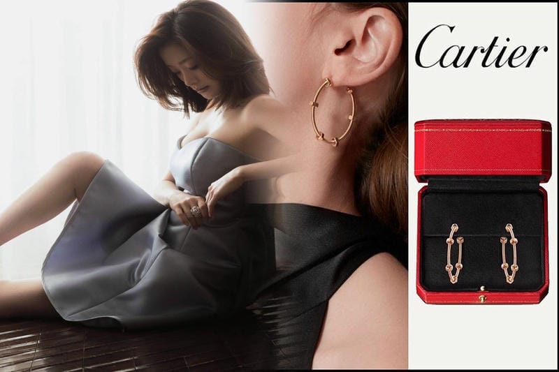 カルティエ トリニティ ピアス 中古