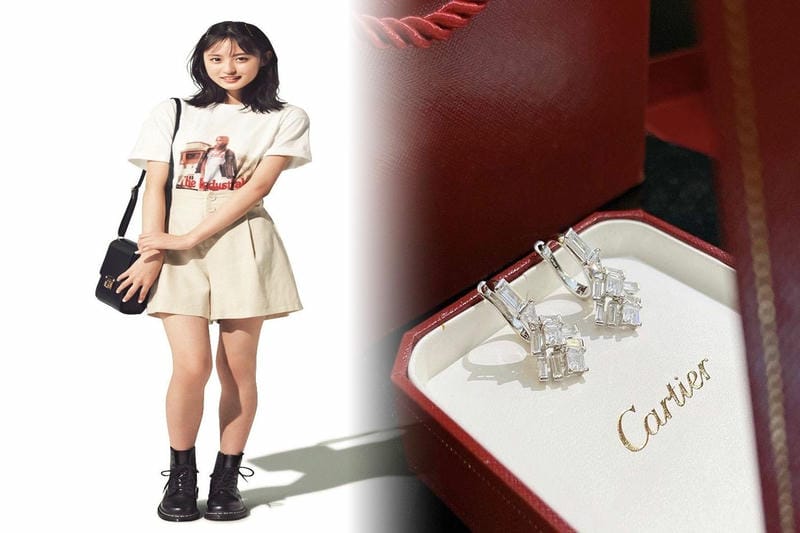 一 粒 ダイヤ ピアス カルティエ