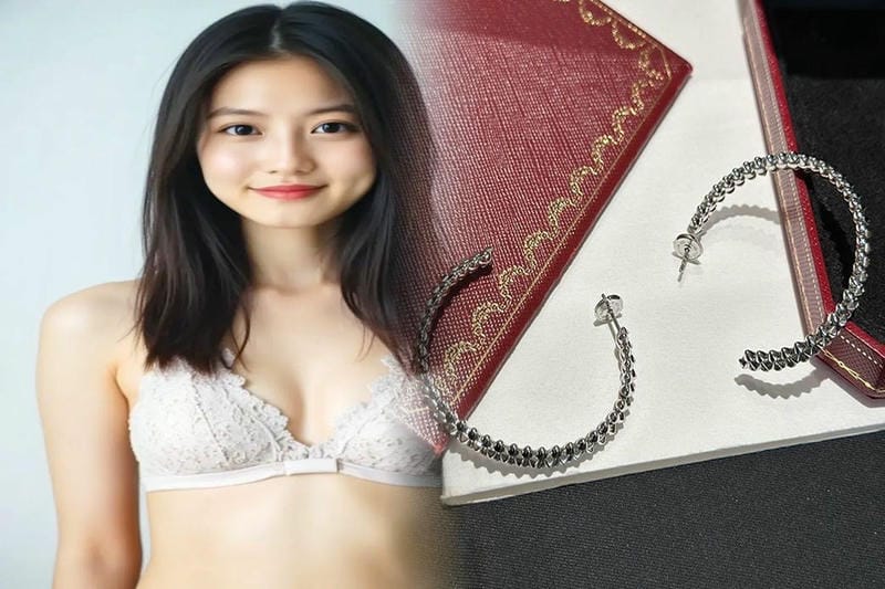 カルティエ トリニティ ピアス 中古