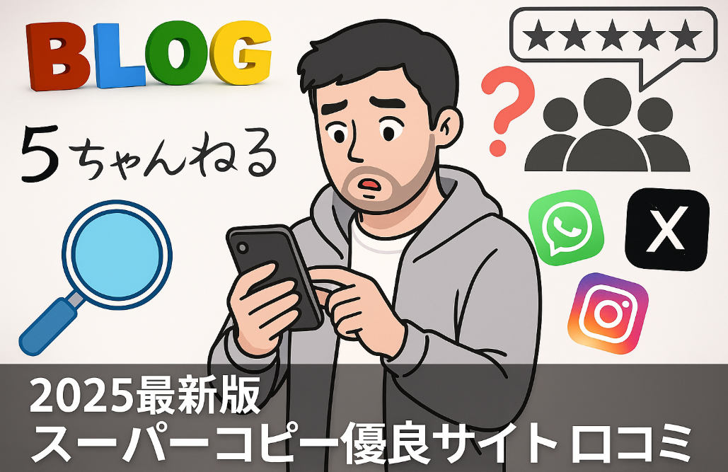 【2025年7月最新保存版】スーパーコピー優良サイト口コミ徹底比較｜安全な後払い対応おすすめ店ランキング.png