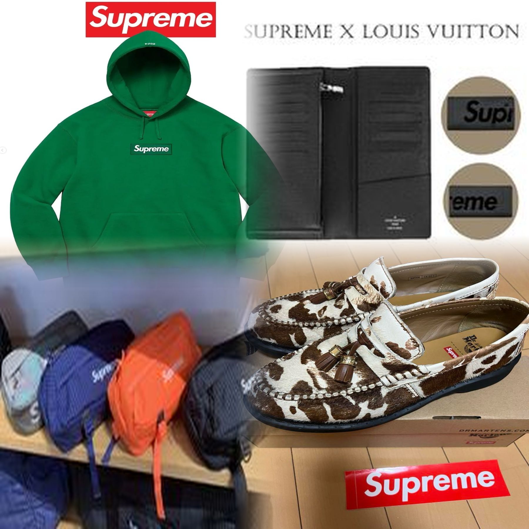 SupremeのLサイズの着丈は？