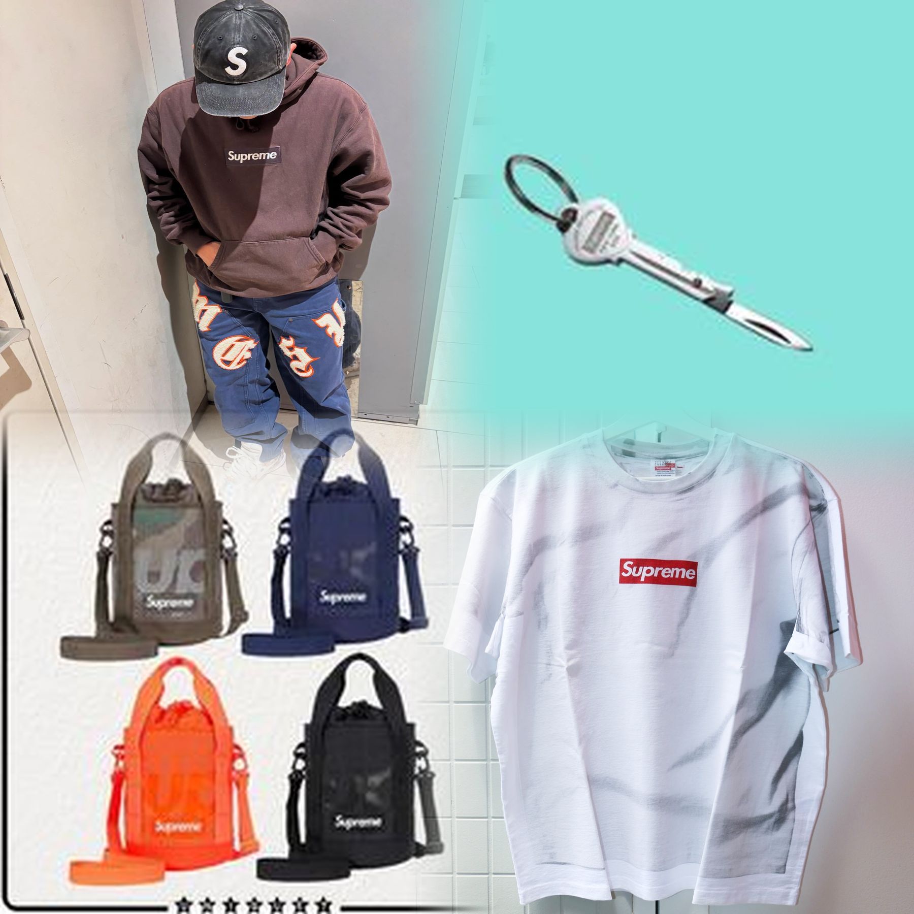 Supremeトラックジャケットの着丈は？