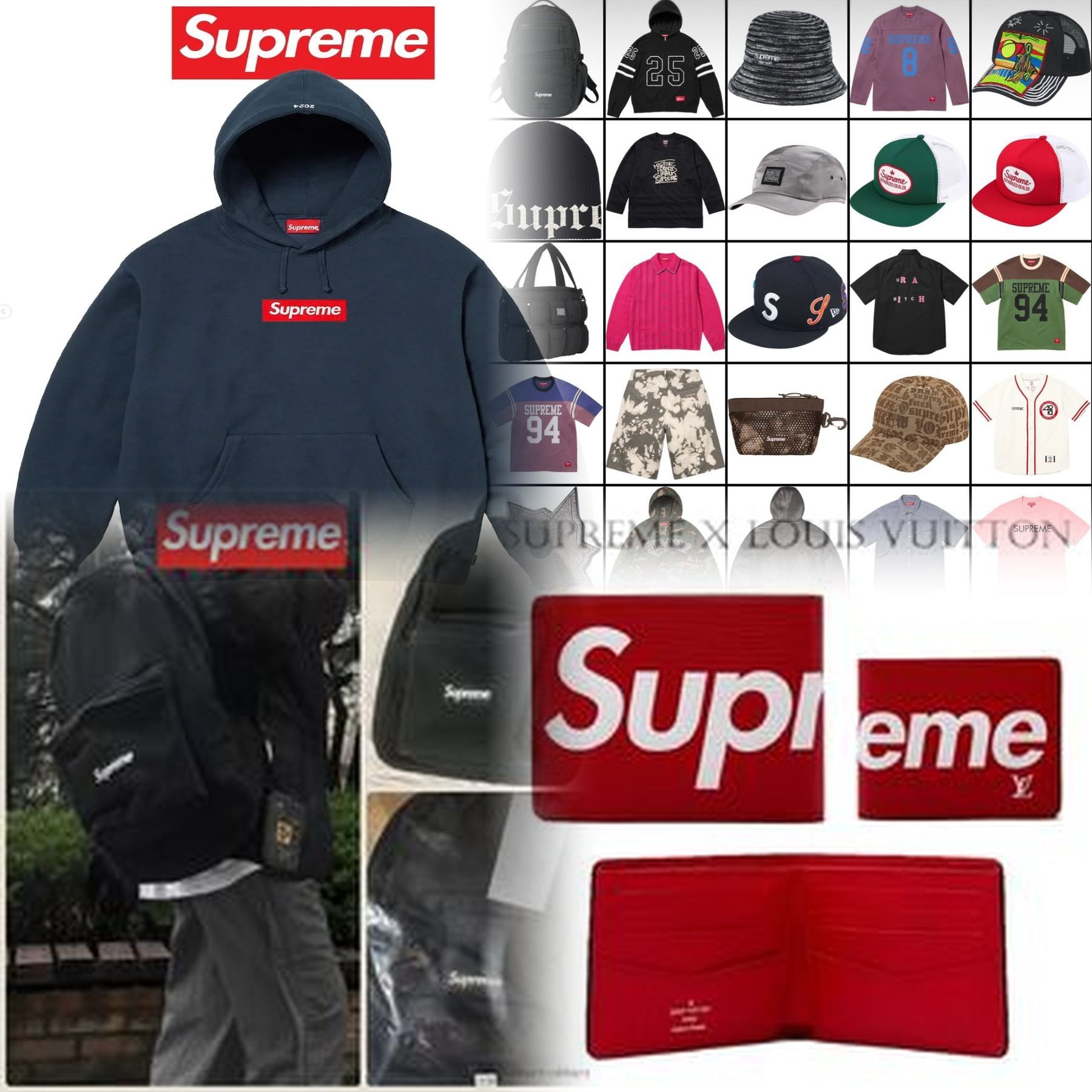 SupremeのXLサイズの身幅は？