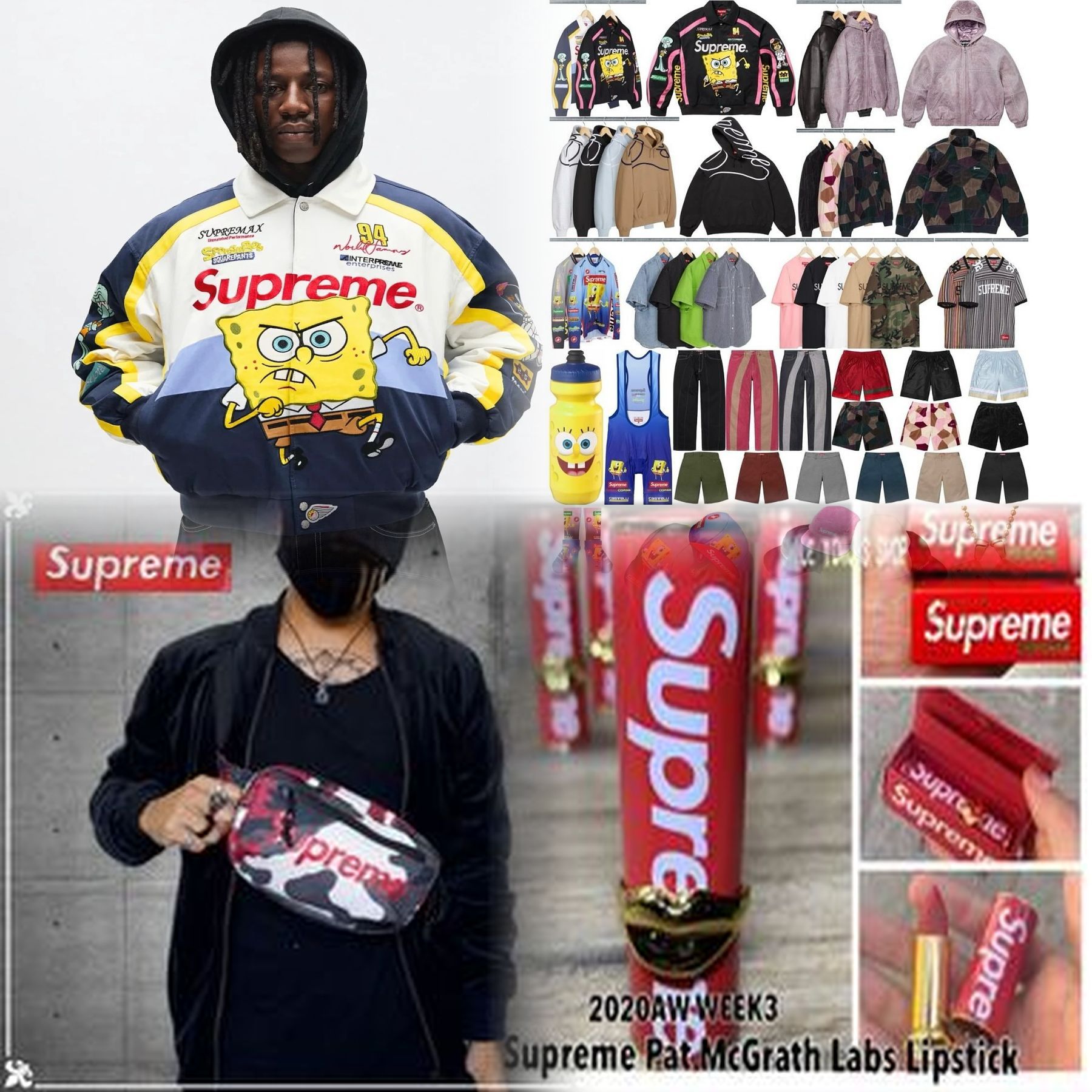 SupremeのXLサイズの身幅は？