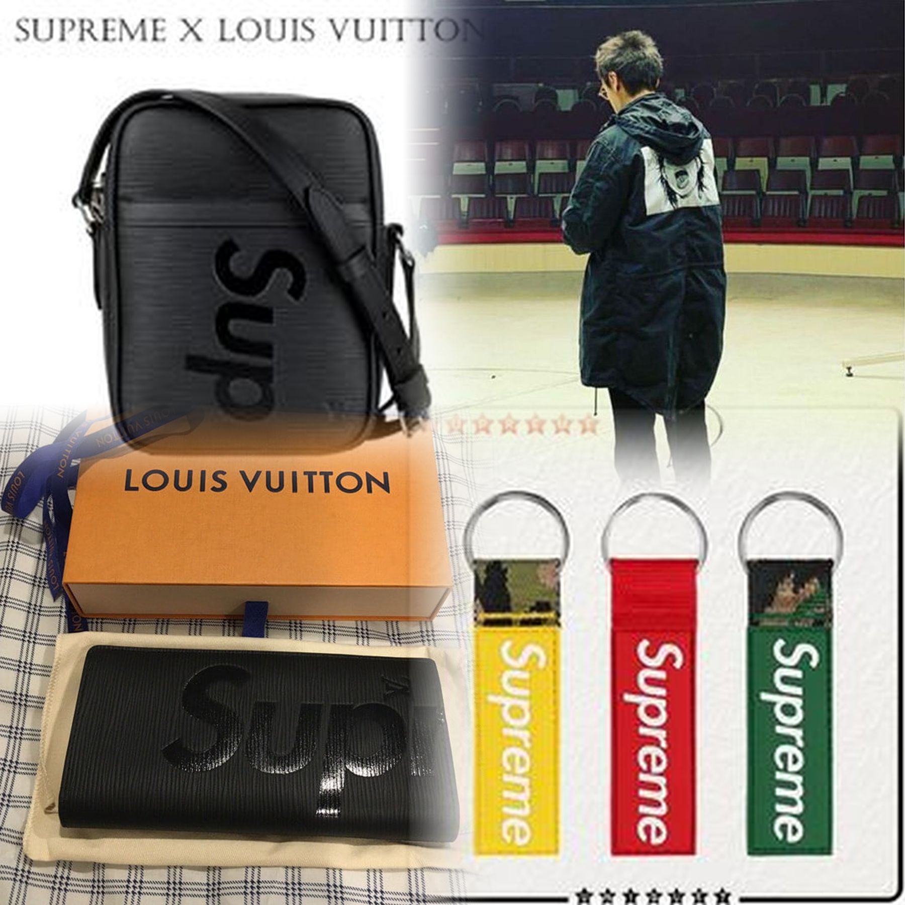 SupremeのLサイズの着丈は？