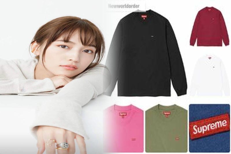 シュプリーム t シャツ レディース コーデ