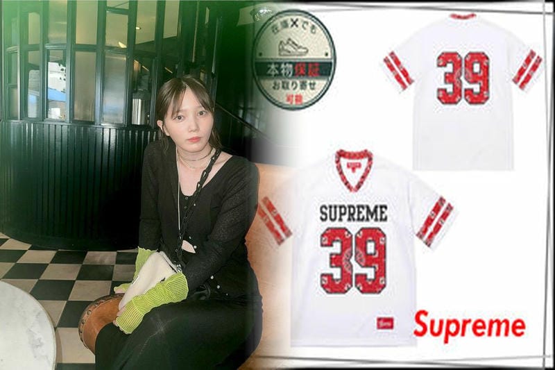 シュプリーム t シャツ ネイビー