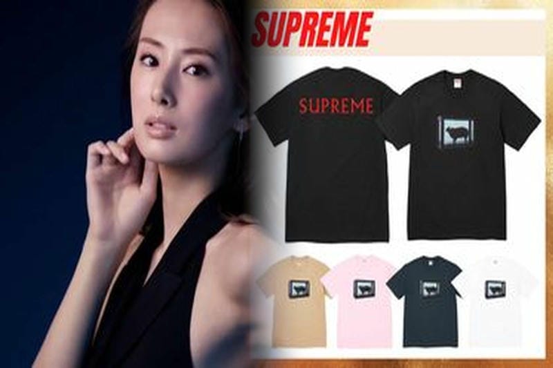 シュプリーム t シャツ コーデ レディース