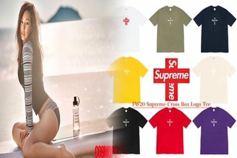 シュプリーム t シャツ コーデ レディース