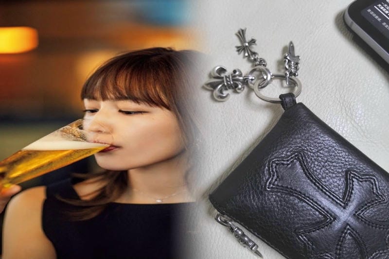 クロム ハーツ 財布 パープル