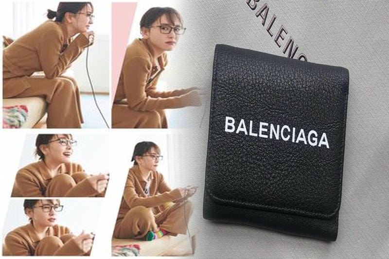 バレンシアガ ミニ 財布 グレー