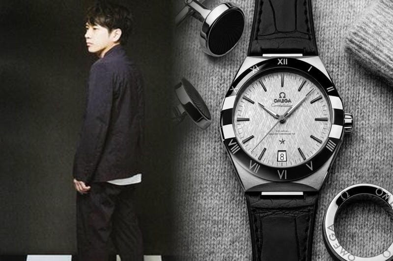オメガの時計をしている男性