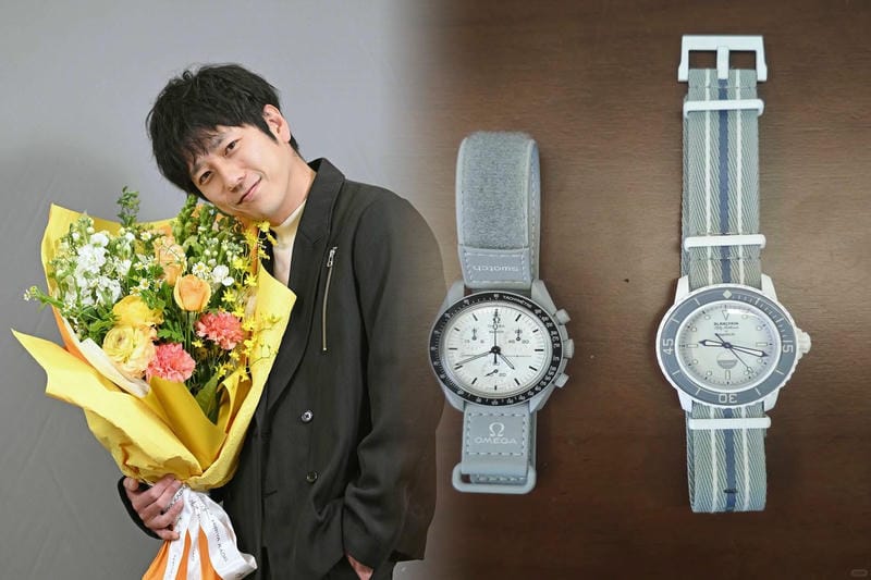 オメガの時計をしている男性