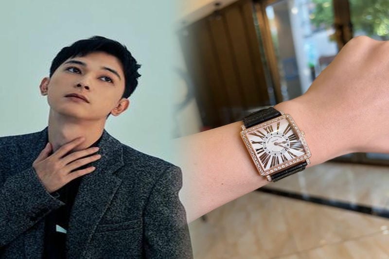 ピストン式のクロノグラフプッシャーはケースの右側に配置され