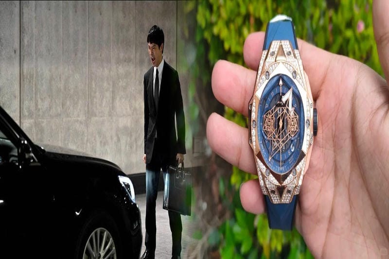 ダイヤ付きのウブロレディースモデル