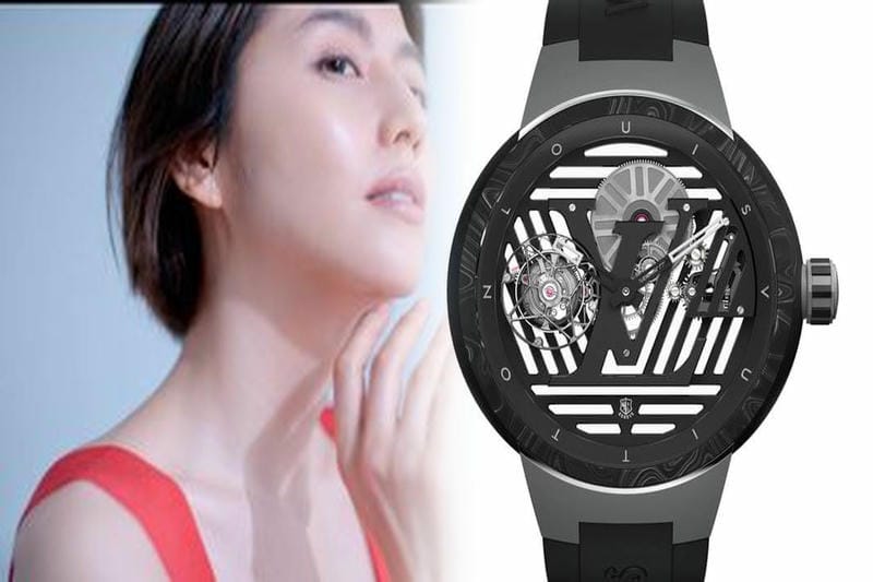 LouisVuitton タンブール ダミエ ブラック 腕時計