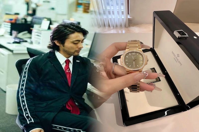 麗しい輝き放つ「パテック フィリップ」の腕時計で、運転する手元を美しく