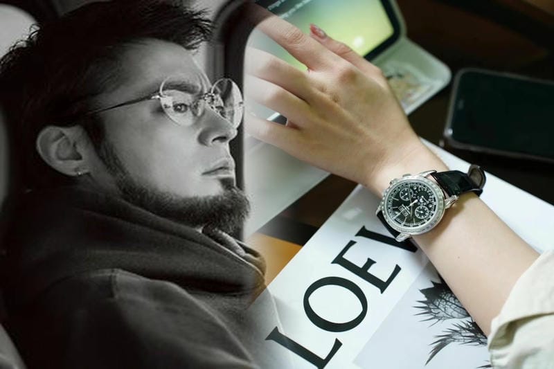 麗しい輝き放つ「パテック フィリップ」の腕時計で、運転する手元を美しく