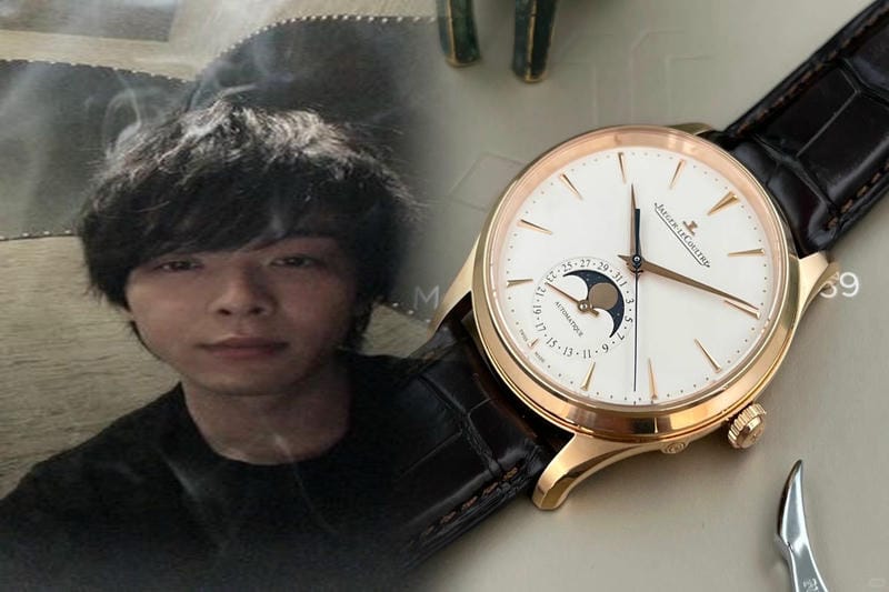 ジャガー・ルクルト　レベルソ・スクアドラ・ホームタイム　実際、見た目ほどの厚みはないのだが、形状的な問題から手首に密着しないマッシブな時計ケース