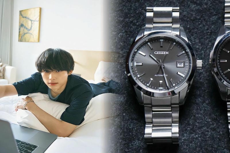 「ザ・シチズン」土佐和紙を用いた限定腕時計、幻想的な夜の海を文字盤で表現