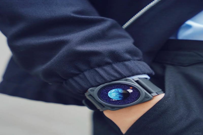 ベル＆ロス BR 01 ラッフィング スカル BR01-SKULL-SK-ST